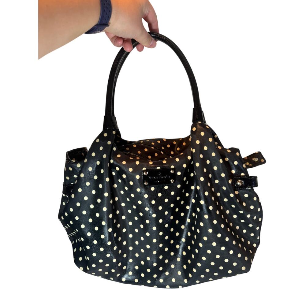Kate Spade Stevie Spot Nylon Dot Shoulder Bag Tote Handbag Purse SEE PHOTOS
